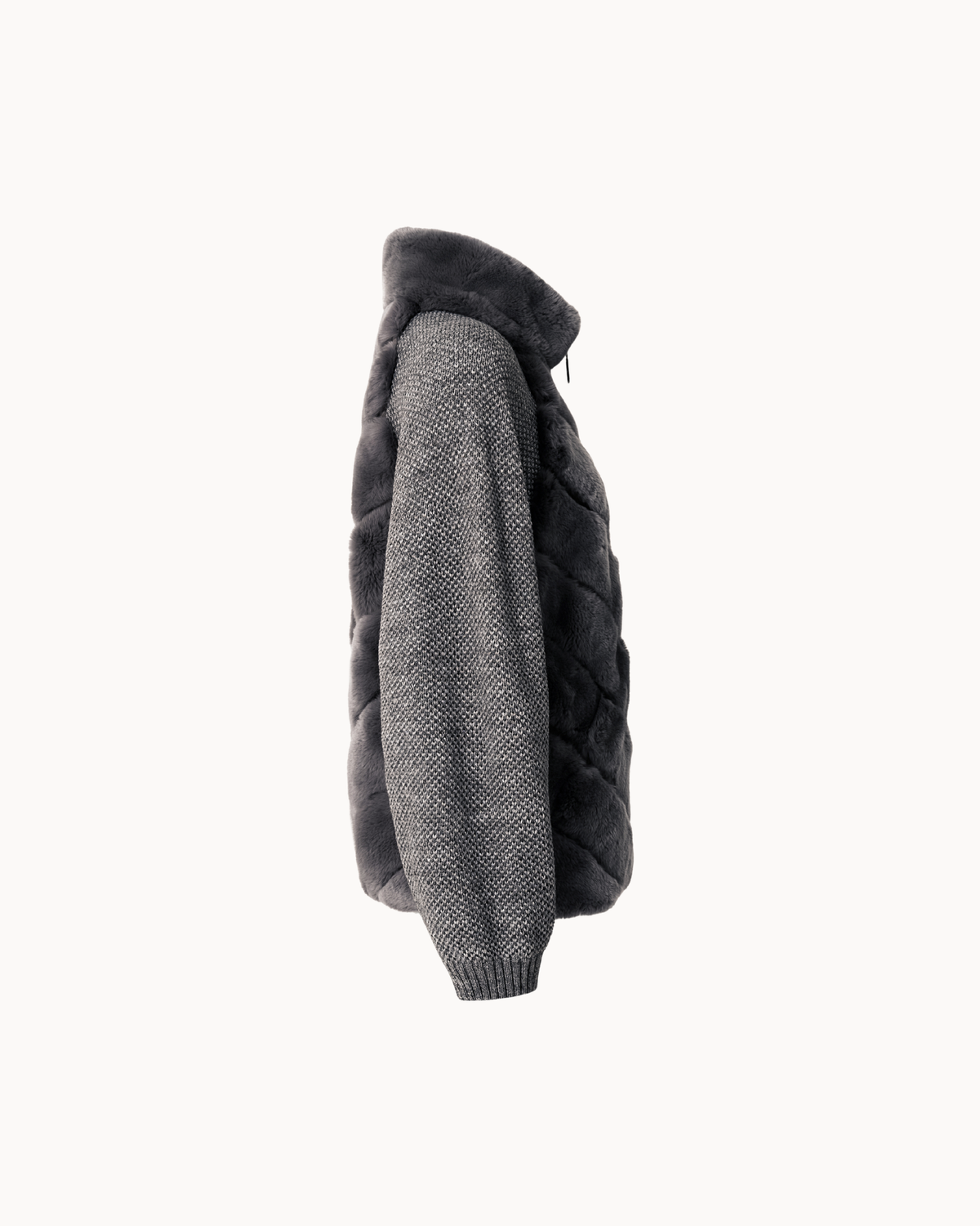 Cenya Fur Jacket - Frosted Greige, LOEVA