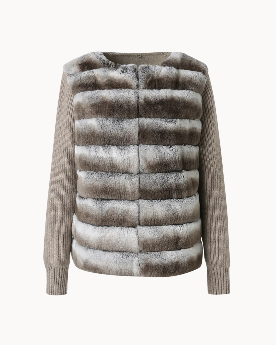 Aspen Fur Jacket - Oatmeal, LOEVA