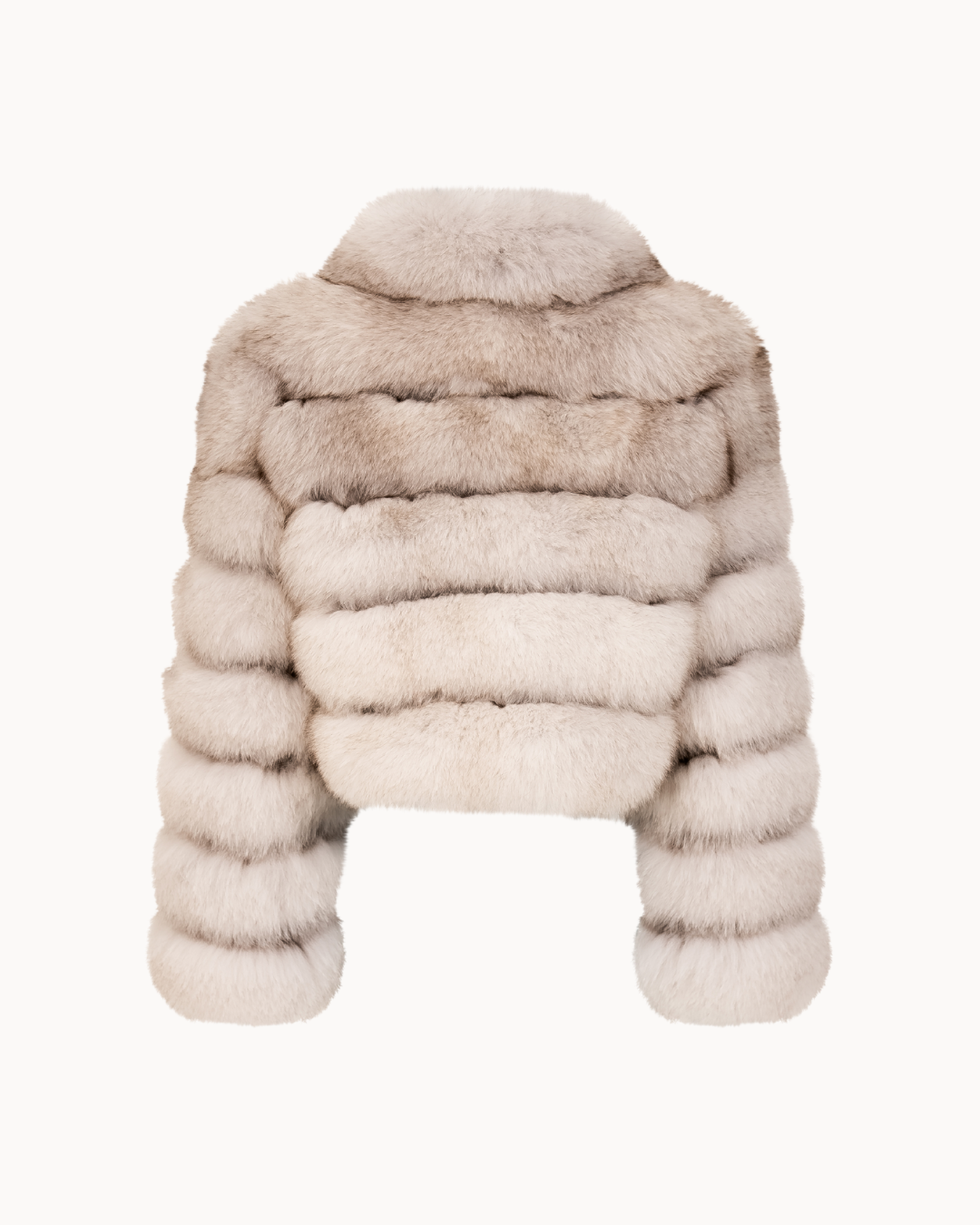 Cropped Fur Jacket - Cloud Beige, LOEVA