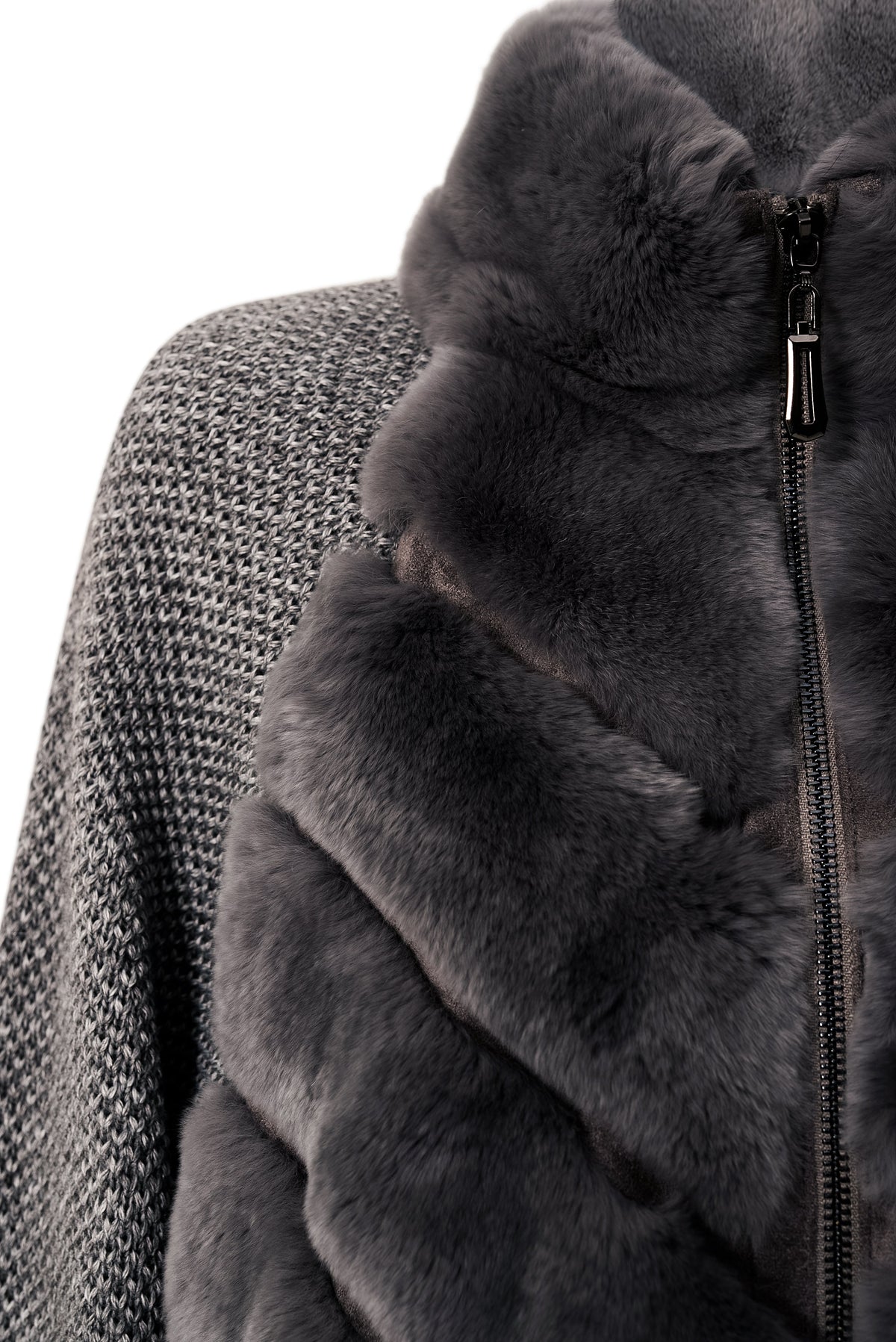 Cenya Fur Jacket - Frosted Greige, LOEVA