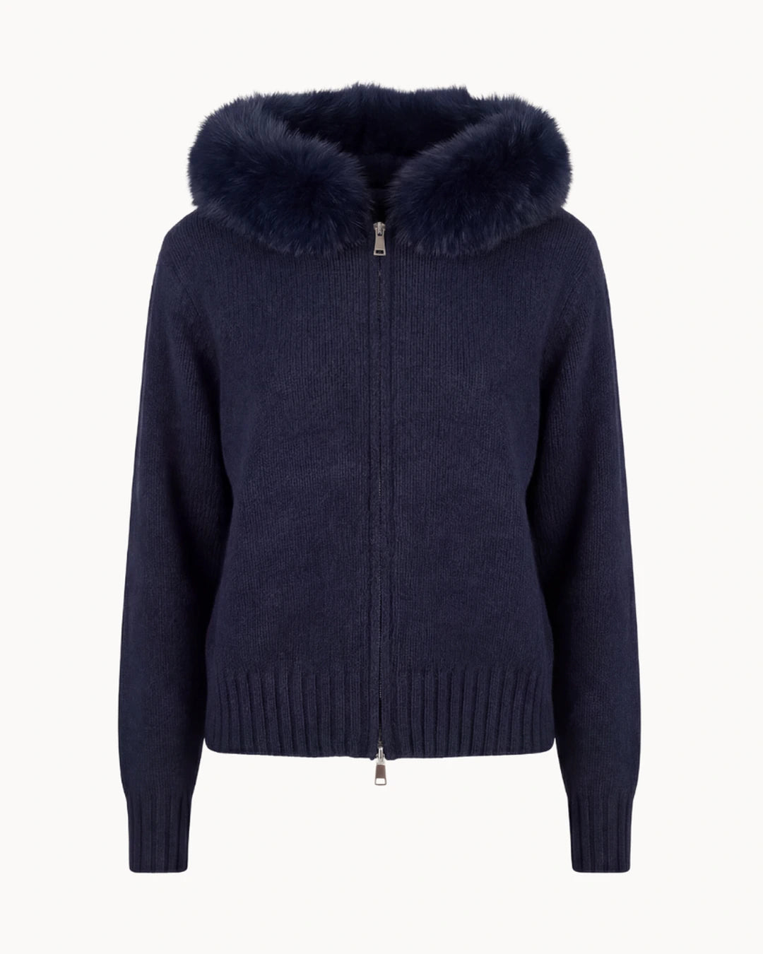 Fur Jacket - Navy Blue