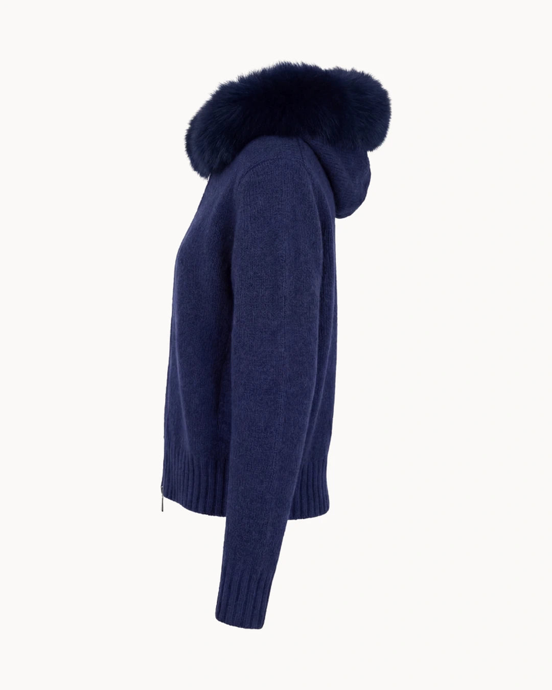 Fur Jacket - Navy Blue