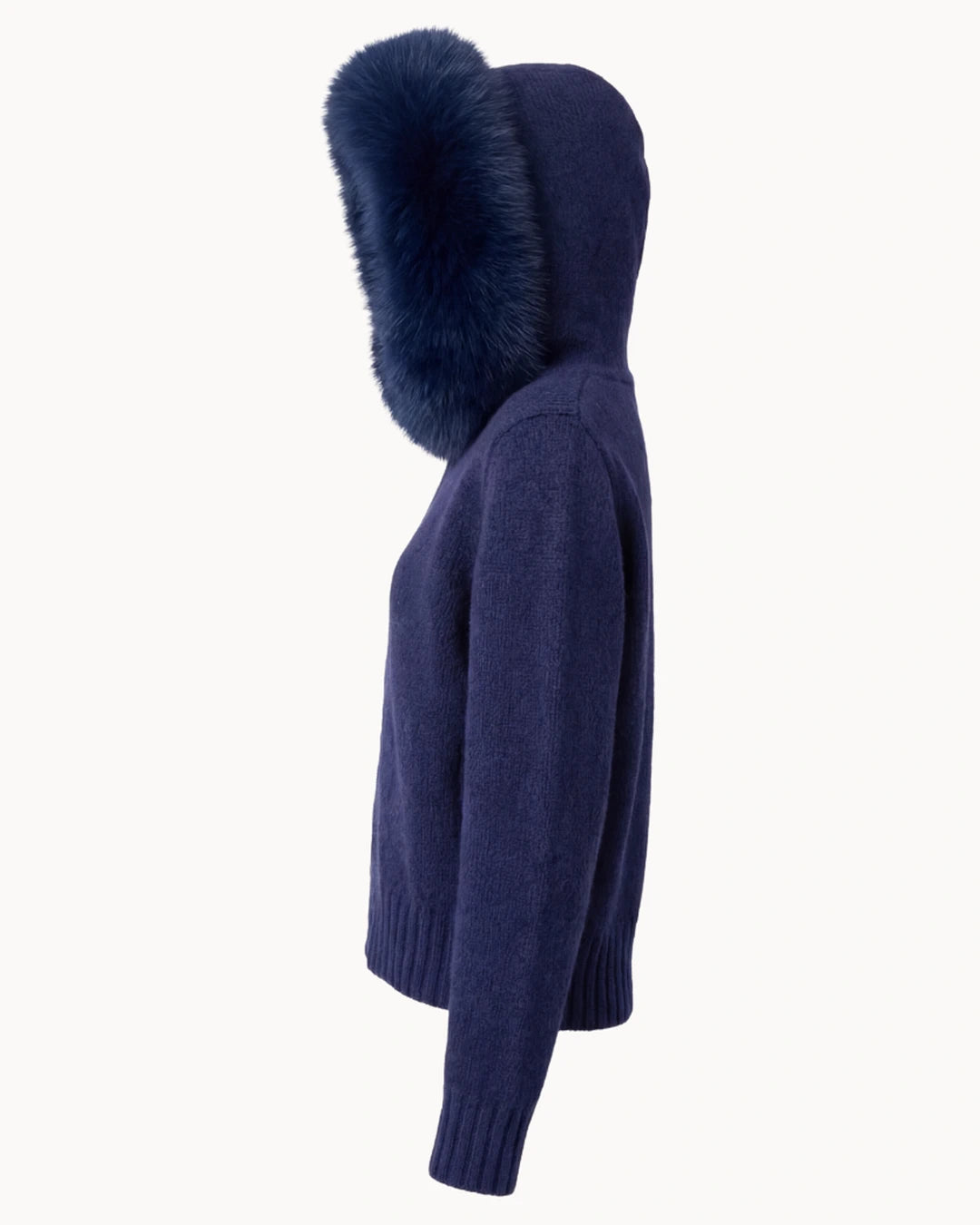 Fur Jacket - Navy Blue