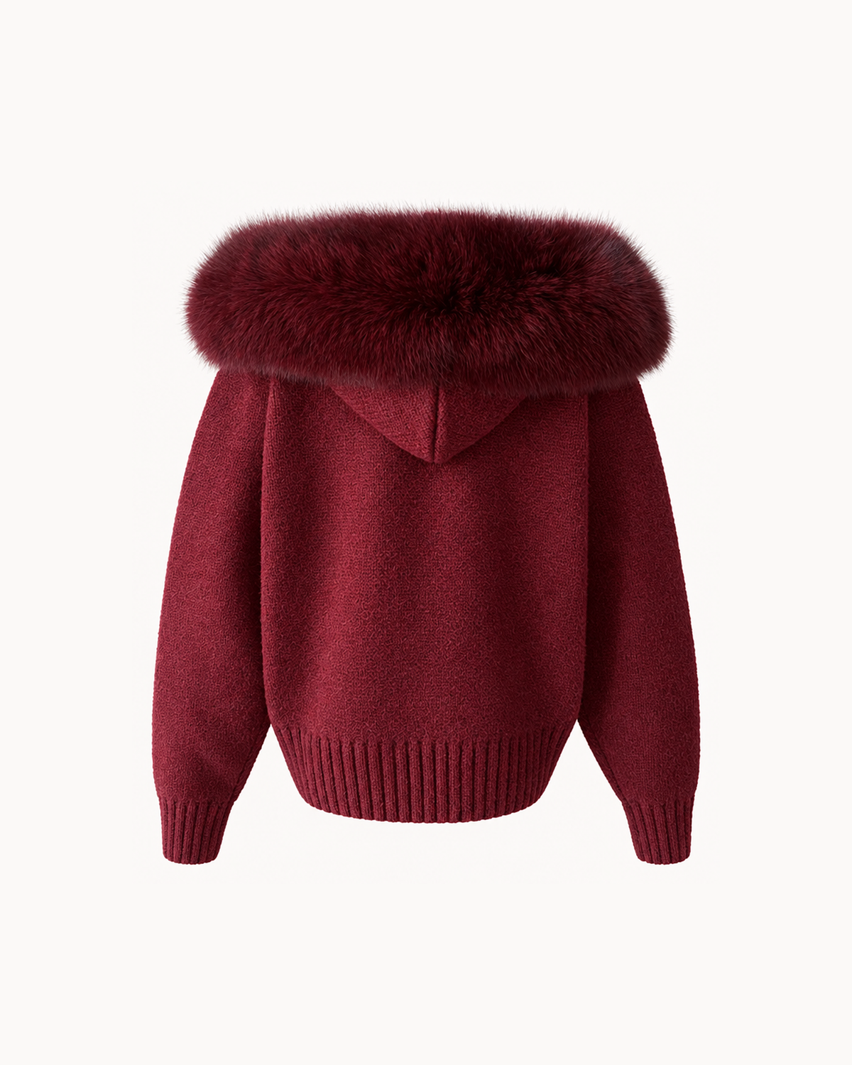 Fur Jacket - Wine, LOEVA